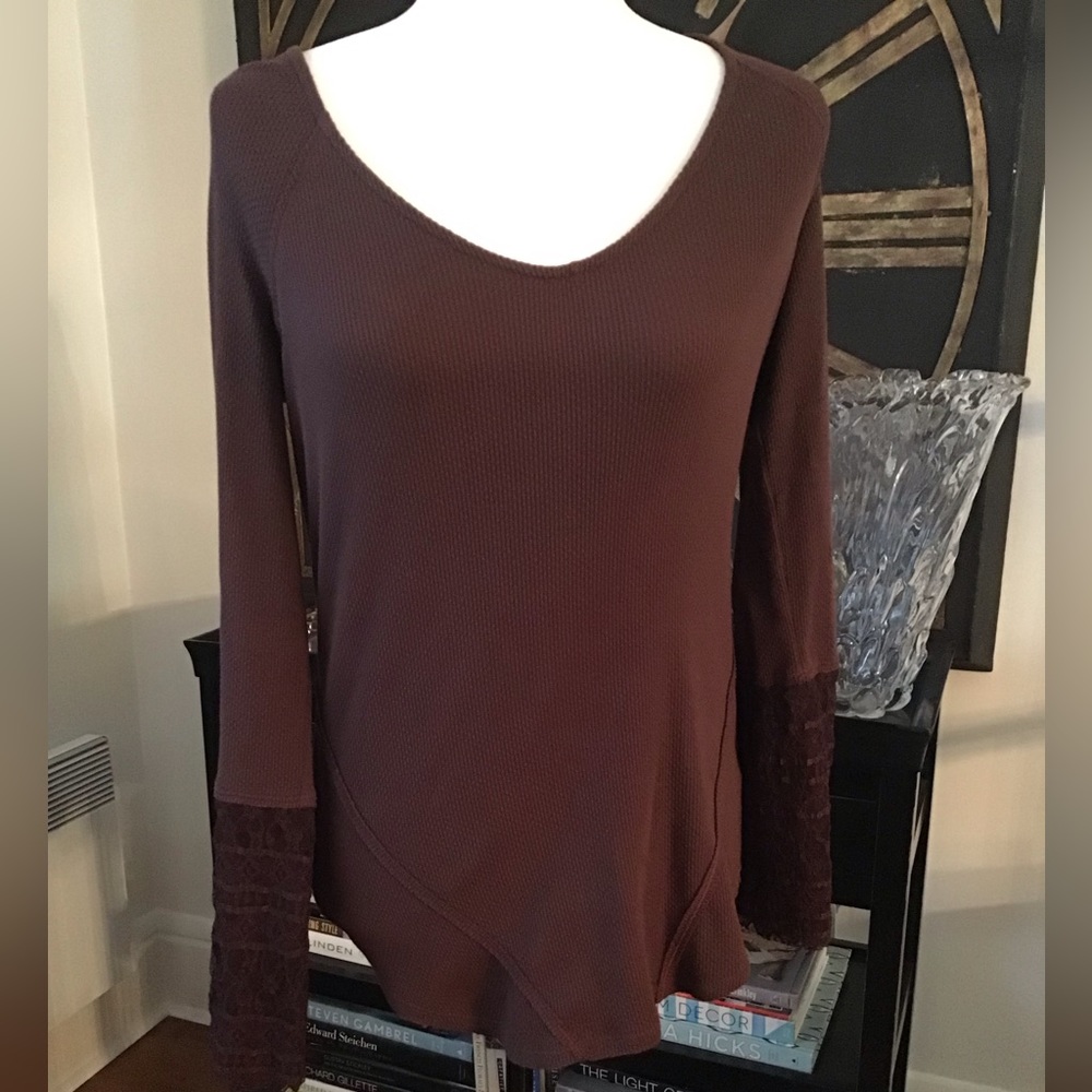Free People Shirt w/Laced Wrists